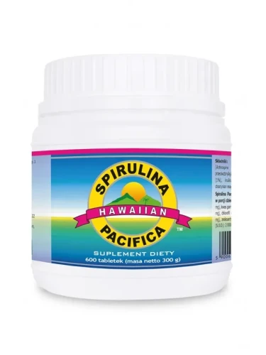 Spirulina Pacifica hawajska 500 mg (600 tabletek)